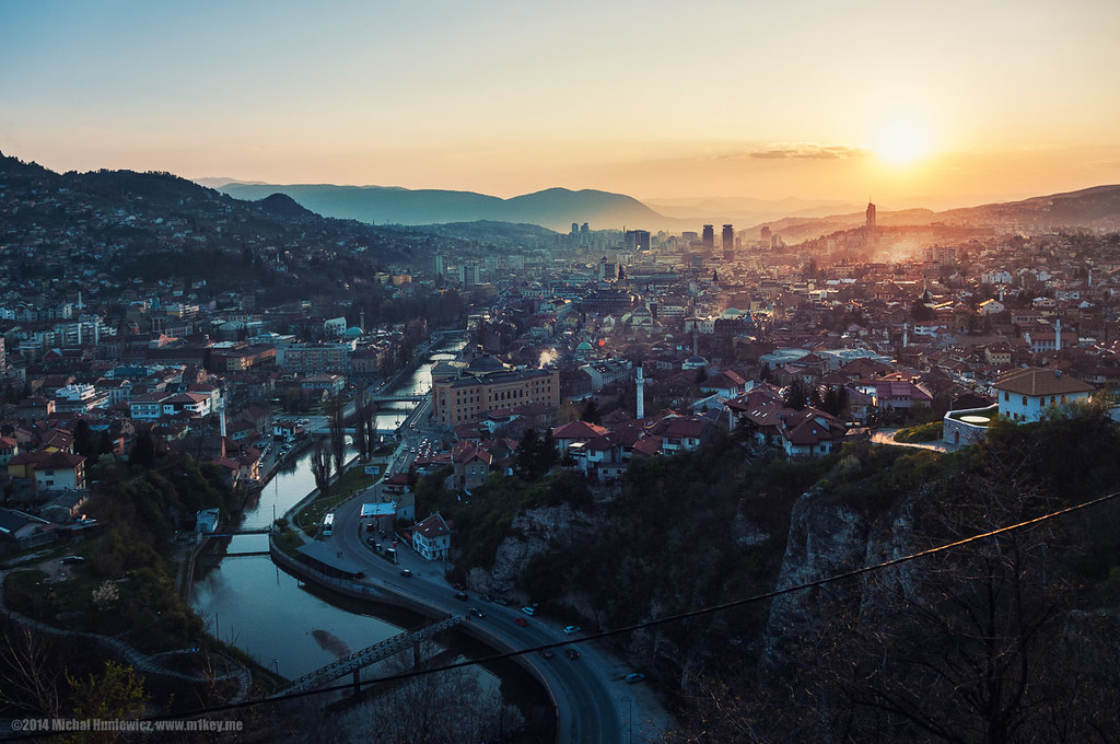 "Sarajevo sunset" by M1key.me is licensed under CC BY 2.0